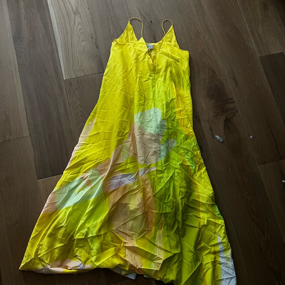 Cos Yellow Tie-Dye Maxi vacation Dress